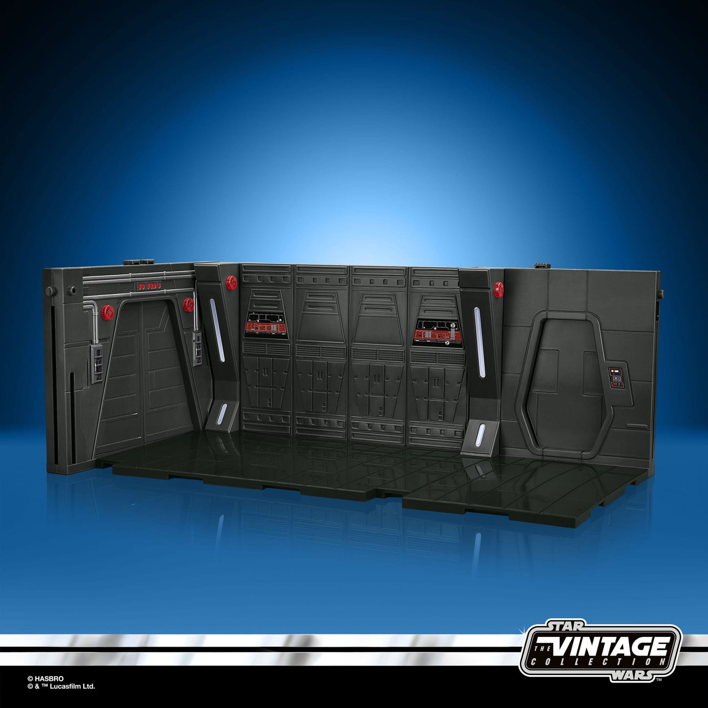 Star Wars: The Mandalorian Vintage Collection Moff Gideon's Imperial Light Cruiser Hallway mit Mandalorian Privateer Actionfigur 10 cm