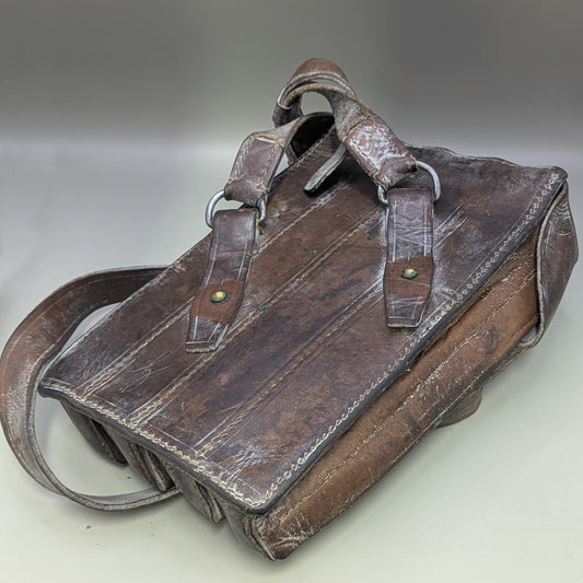 Original Leather Magazine Pouch (With Strap, No Oiler) – Vintage Surplus for Sci-Fi Costumes, Mud 1