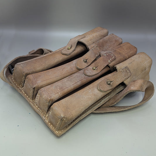 Original Leather Magazine Pouch (With Strap, No Oiler) – Vintage Surplus for Sci-Fi Costumes, Mud 2
