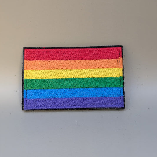 Pride Flag Patch – Rainbow Statement Patch with Hook & Loop Backing