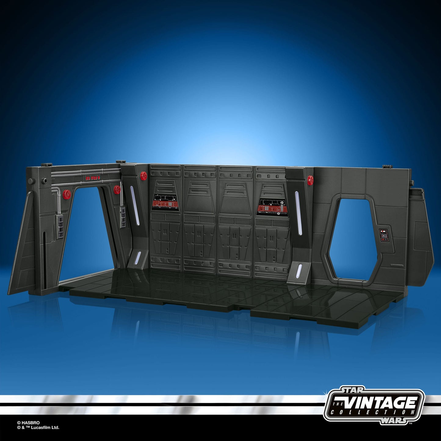 Star Wars: The Mandalorian Vintage Collection Moff Gideon's Imperial Light Cruiser Hallway mit Mandalorian Privateer Actionfigur 10 cm