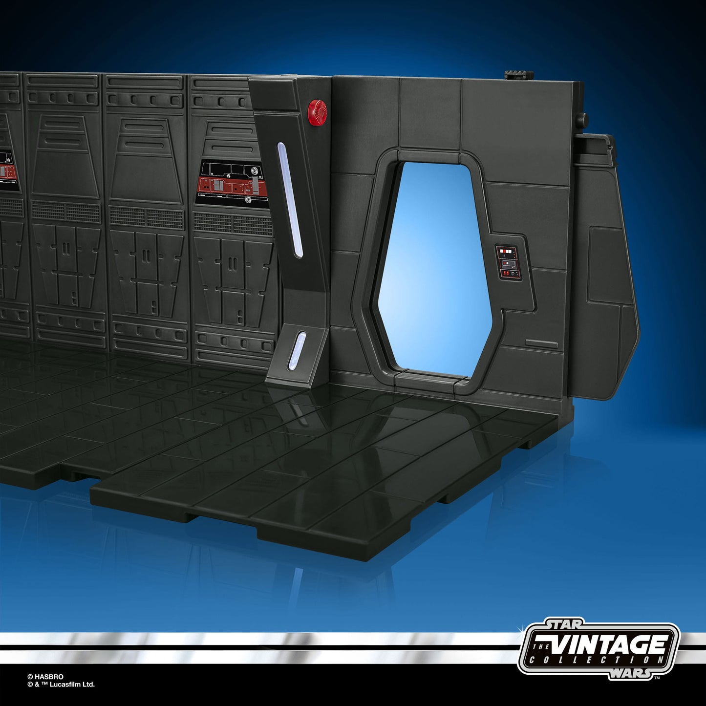 Star Wars: The Mandalorian Vintage Collection Moff Gideon's Imperial Light Cruiser Hallway mit Mandalorian Privateer Actionfigur 10 cm