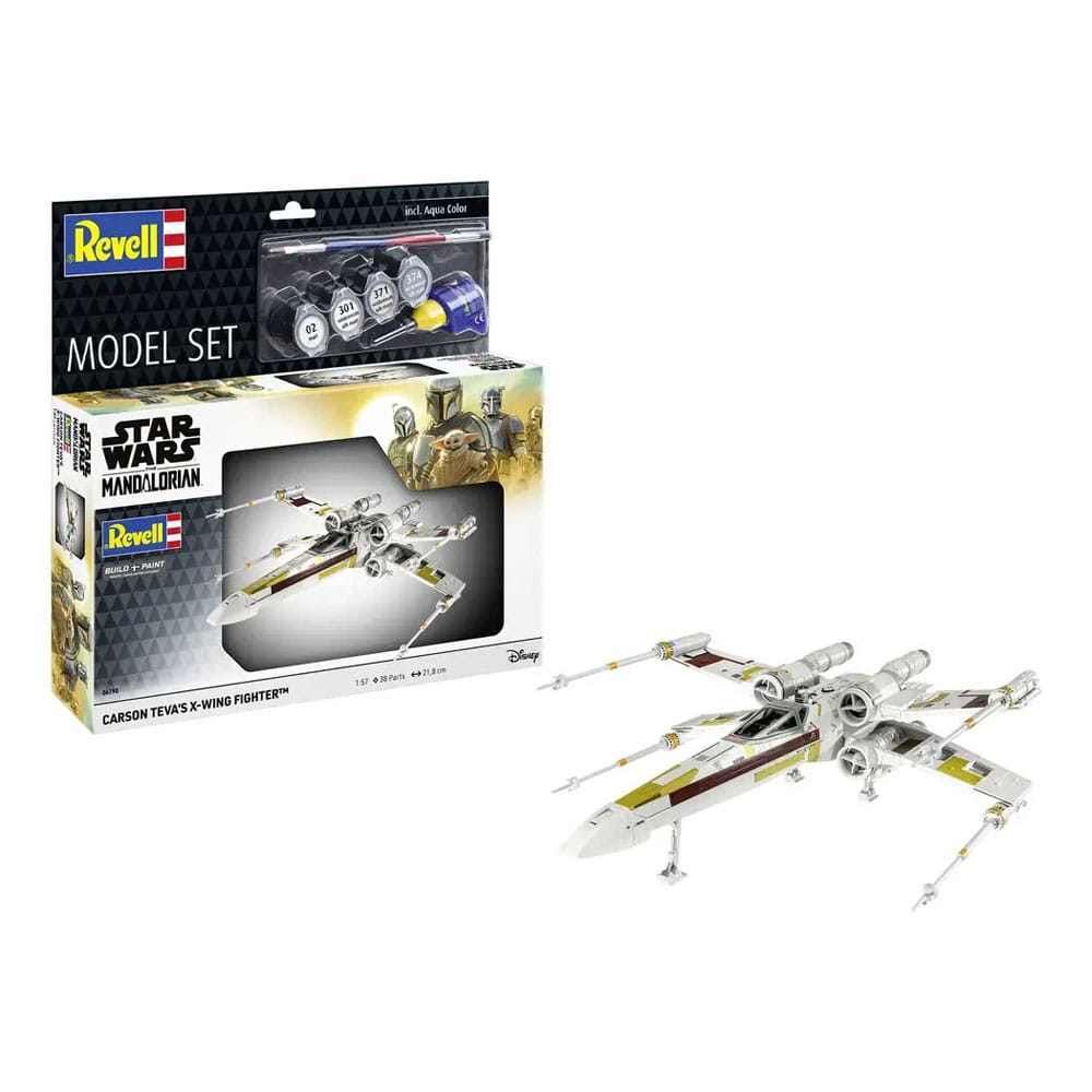 Star Wars Modellbausatz mit Basiszubehör 1/57 Carson Teva's X-Wing Fighter 22 cm