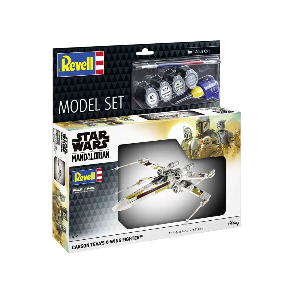 Star Wars Modellbausatz mit Basiszubehör 1/57 Carson Teva's X-Wing Fighter 22 cm